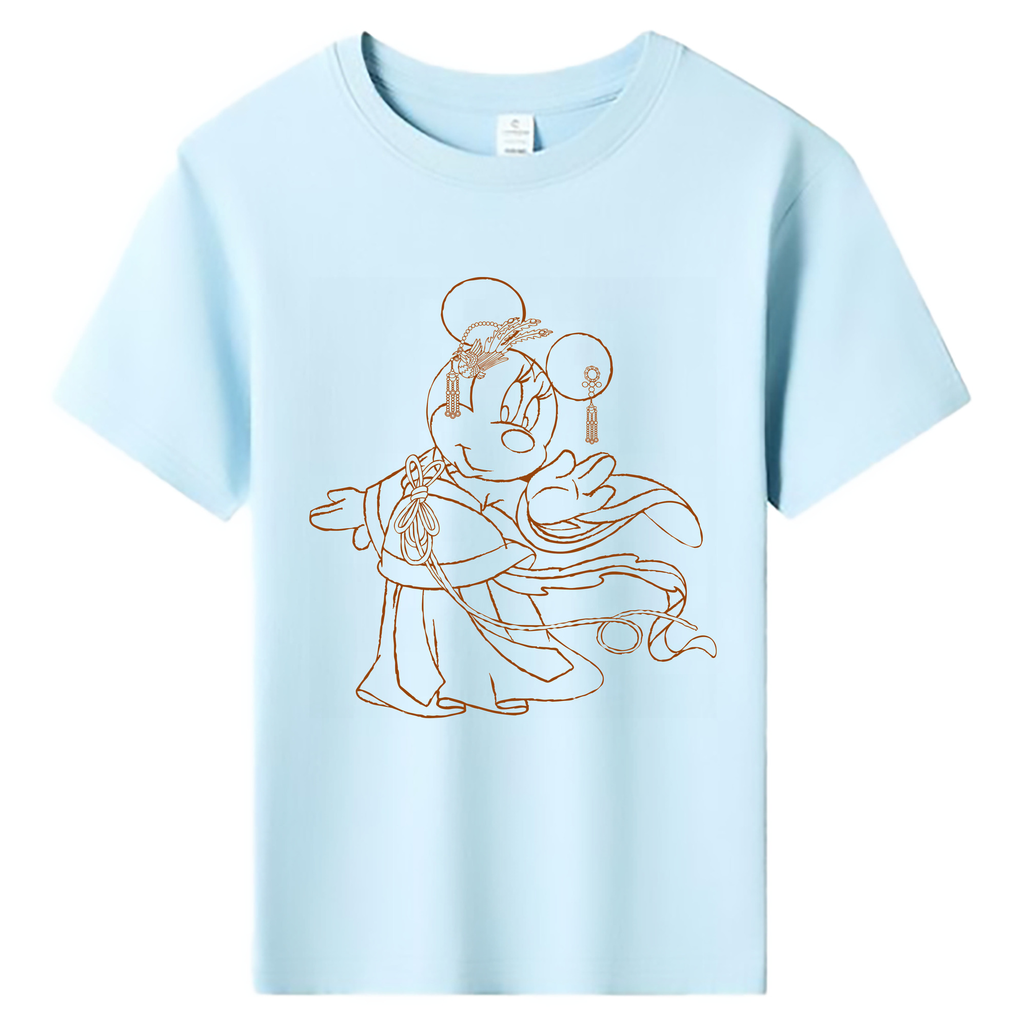 （画像用） ミッキーマウス Mickey Mouse 綿100％キッズTシャツ（フロントプリント）